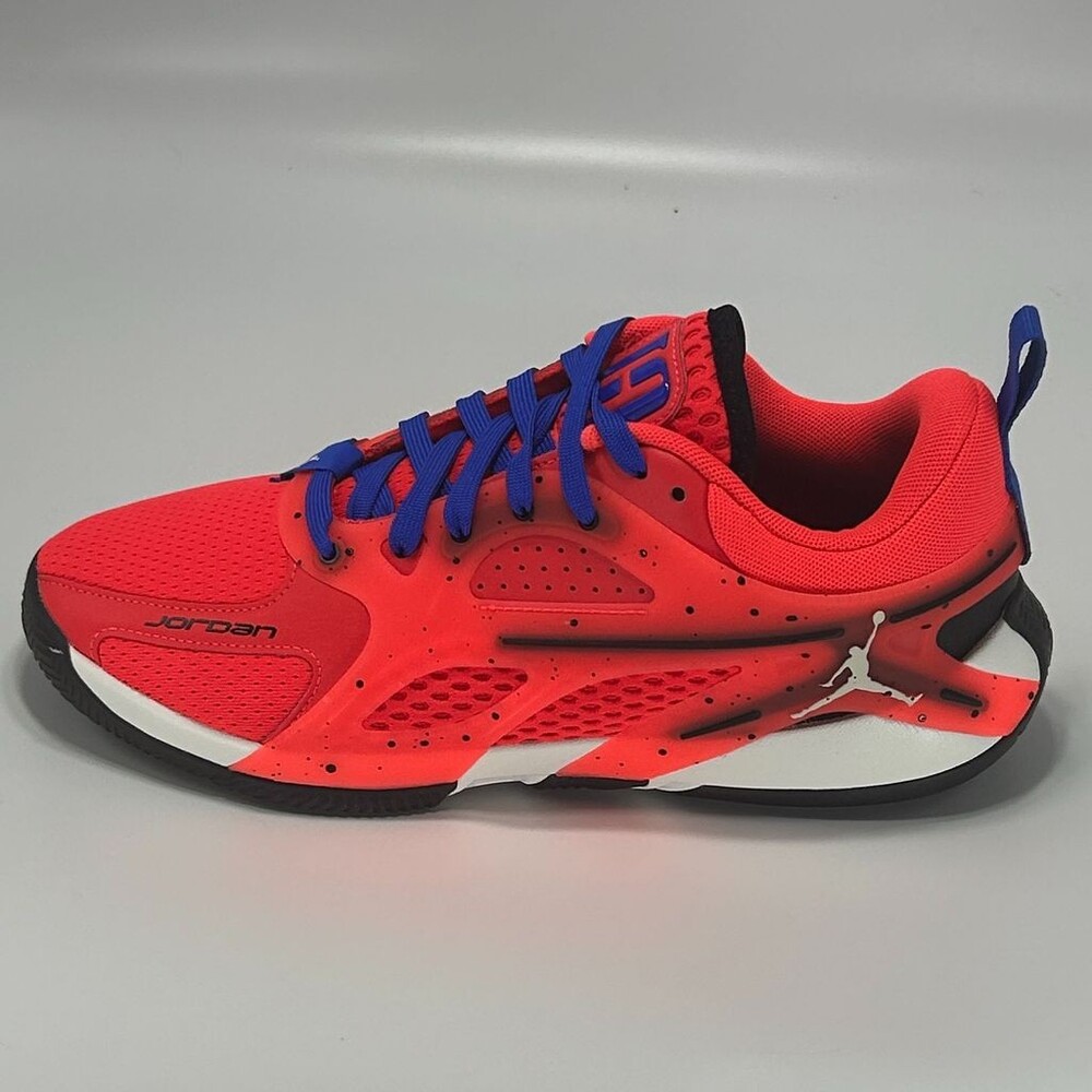 Men's Jordan Heir FQ3858-614 Bright Crimson/Racer Blue Size 7 Basketball Shoes